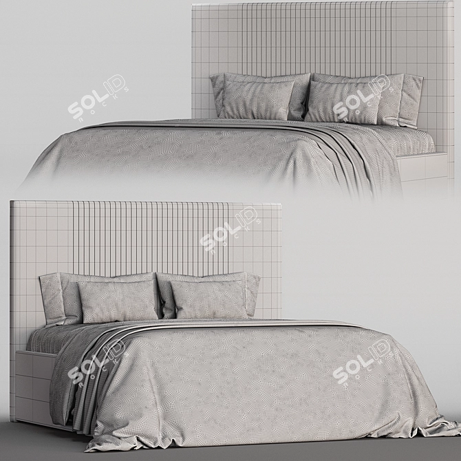 Modern ODRI Bed 2017 Euro-Design 3D model image 4