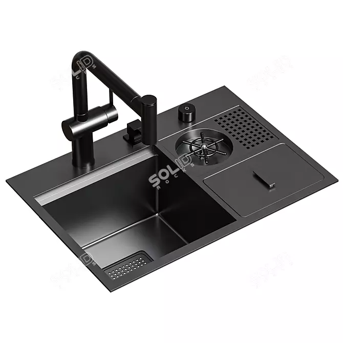 Asras Sink Set Collection 3D model image 6