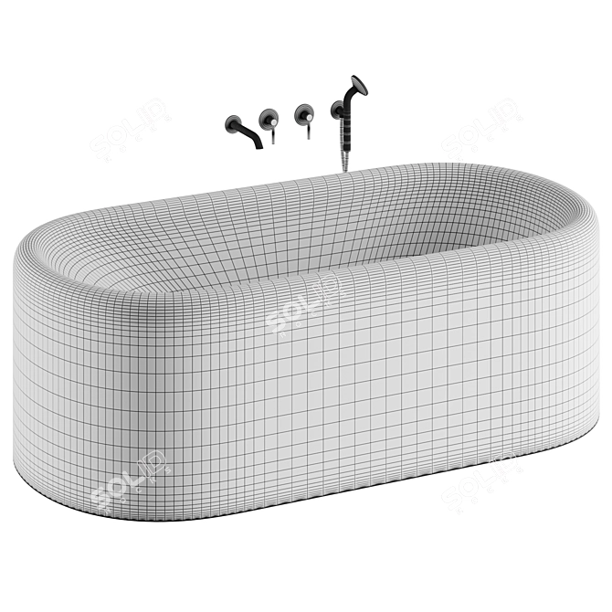  INBANI EASE Bathtub - Note Design Studio 3D model image 4