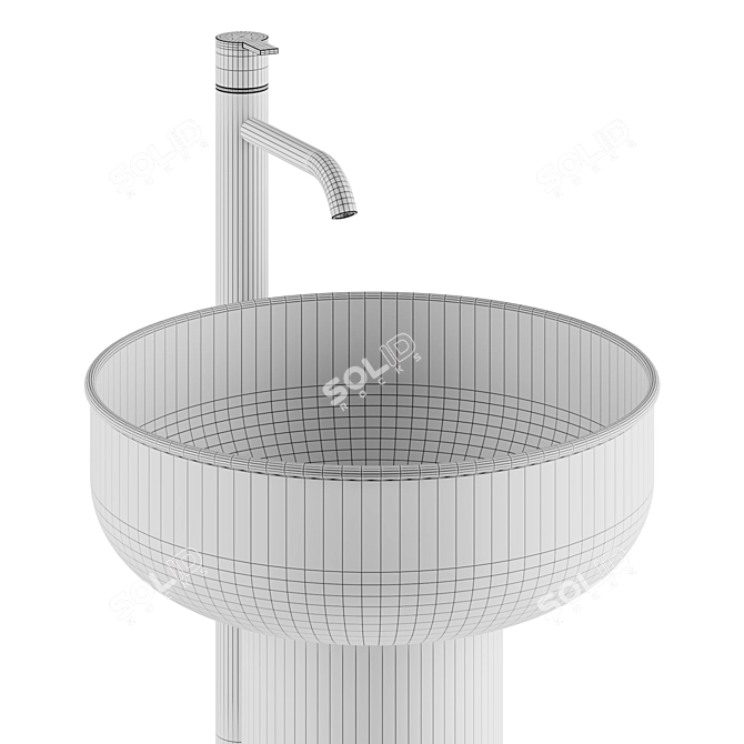 Prime Freestanding Wash Basin 3D model image 3