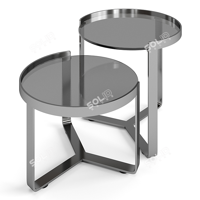 Modern Misuraemme Ring Coffee Tables 3D model image 2