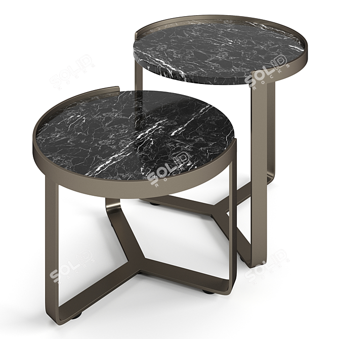 Modern Misuraemme Ring Coffee Tables 3D model image 3