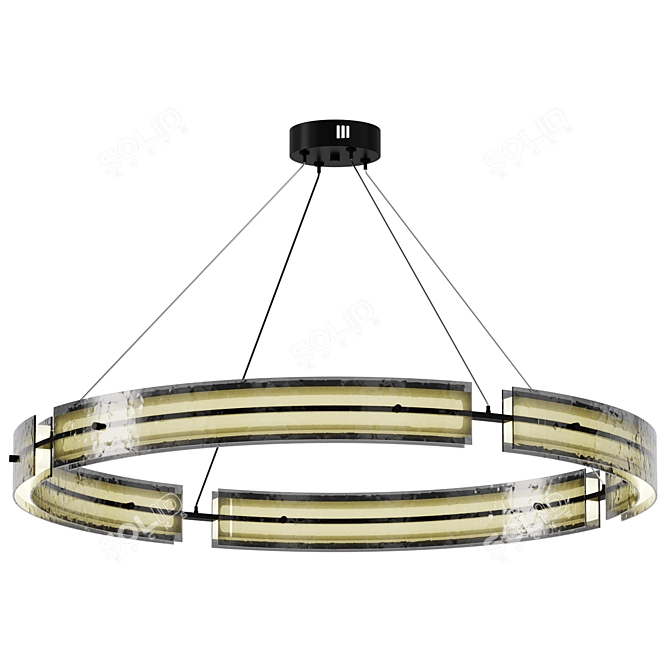 Contemporary Hudson Chandelier 3D Model 3D model image 1