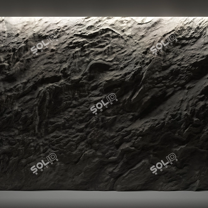 High-Quality 3D Stone Wall 3D model image 3