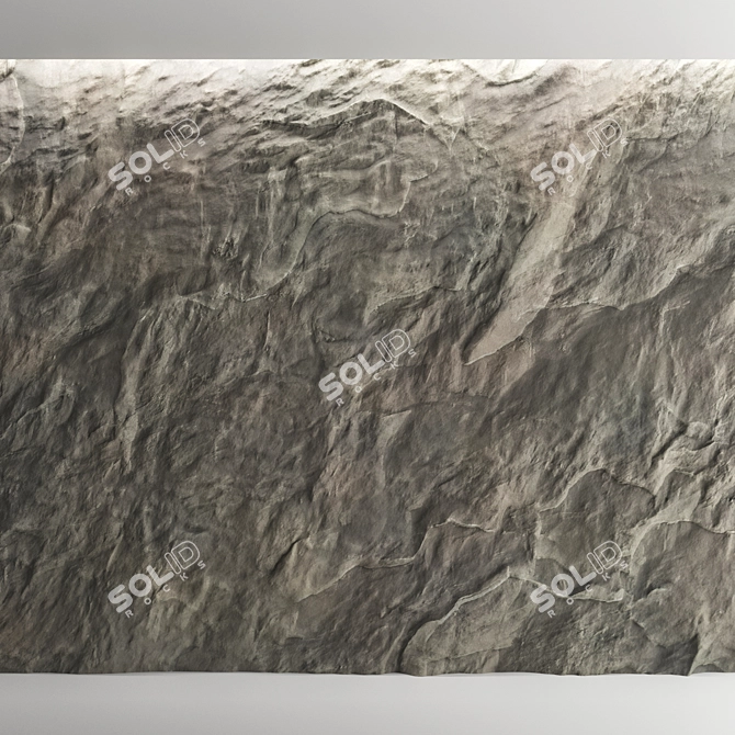 High-Quality 3D Stone Wall 3D model image 5