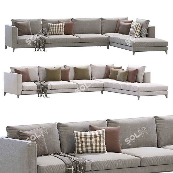 Modern Minotti 3D Sofa Model 3D model image 3