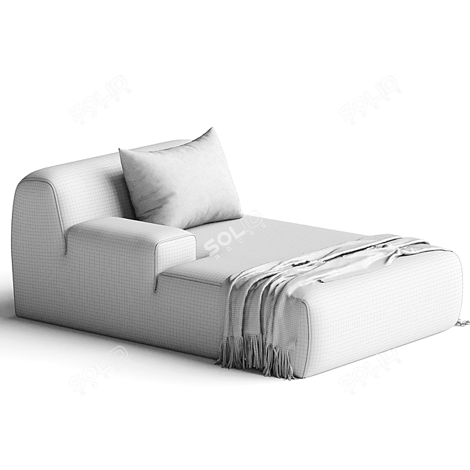 Elegant Meridiani Norton Sofa 3D model image 3