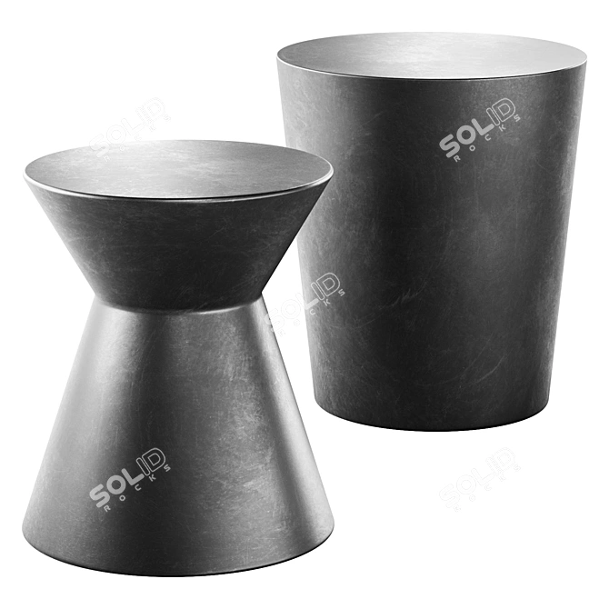 Modern End Tables by Sunpan 3D model image 1