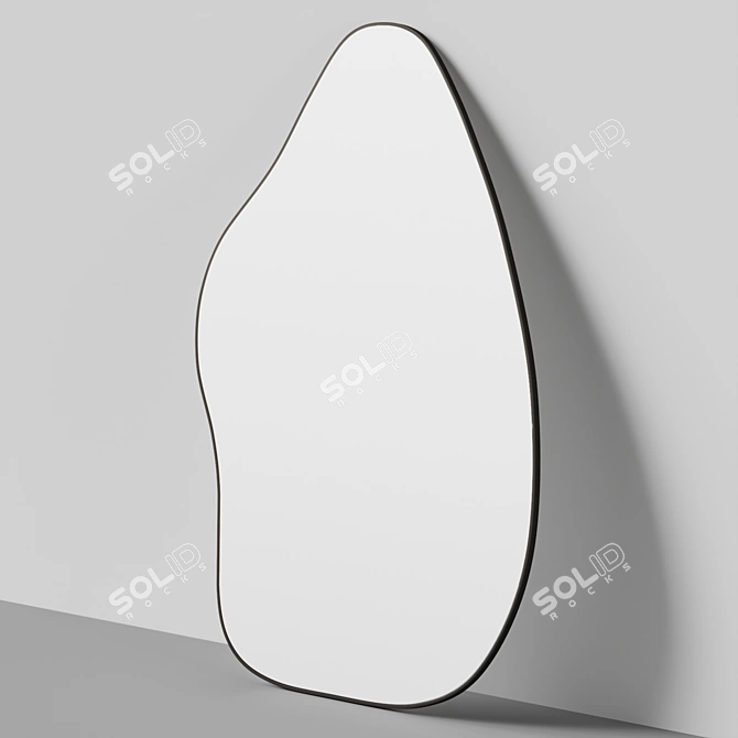 Ziggy Irregular Full-Length Standing Mirror 3D model image 2