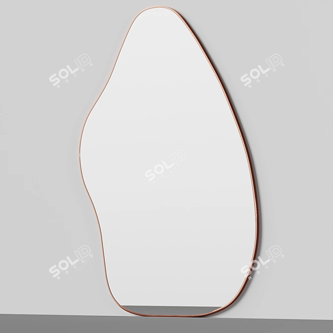 Ziggy Irregular Full-Length Standing Mirror 3D model image 3