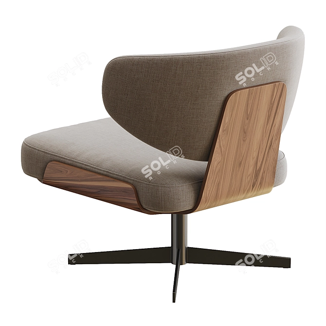 Stylish Bonaldo Olos Armchair 3D model image 2