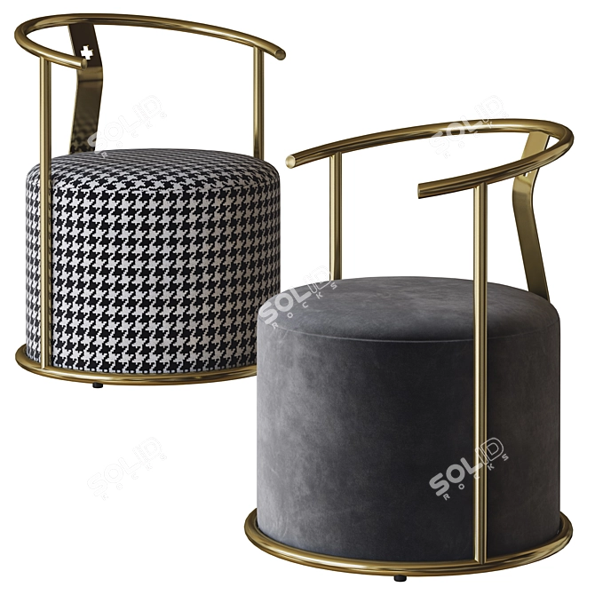 Minimalist 3D Pomi Chair Model 3D model image 3