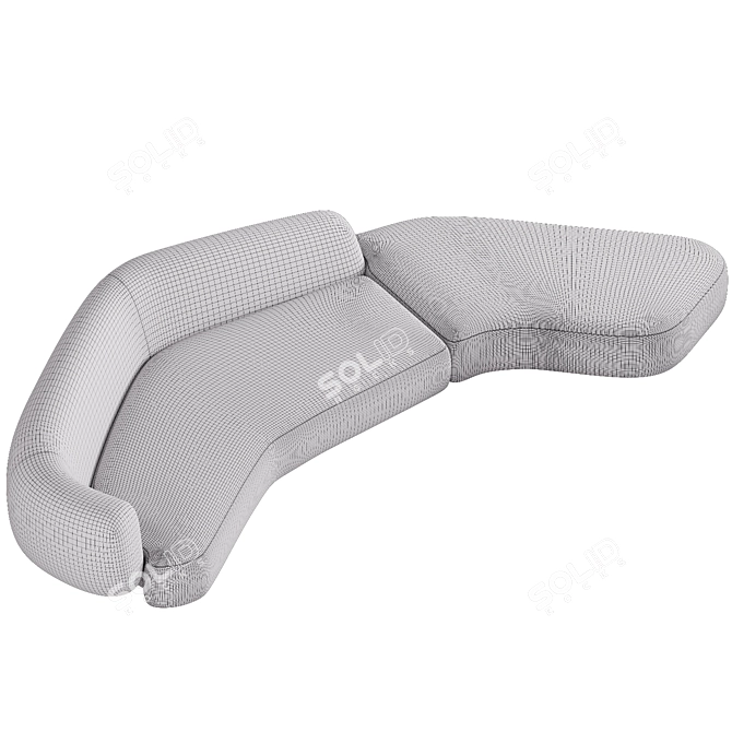 Luxury OKHA REPOSE Sofa - Kookudesign 3D model image 4