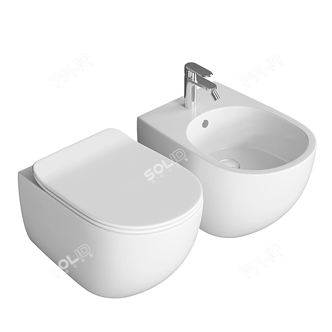 Artceram FILE 2.0 Bathroom Set 3D model image 2