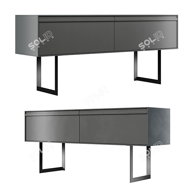 Modern TV Stand Giellesse Frame 3D model image 1