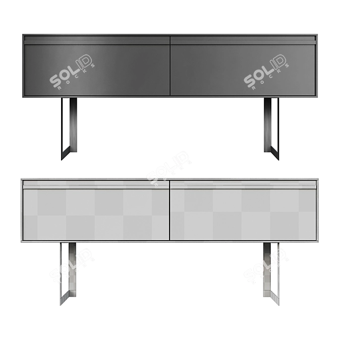 Modern TV Stand Giellesse Frame 3D model image 3