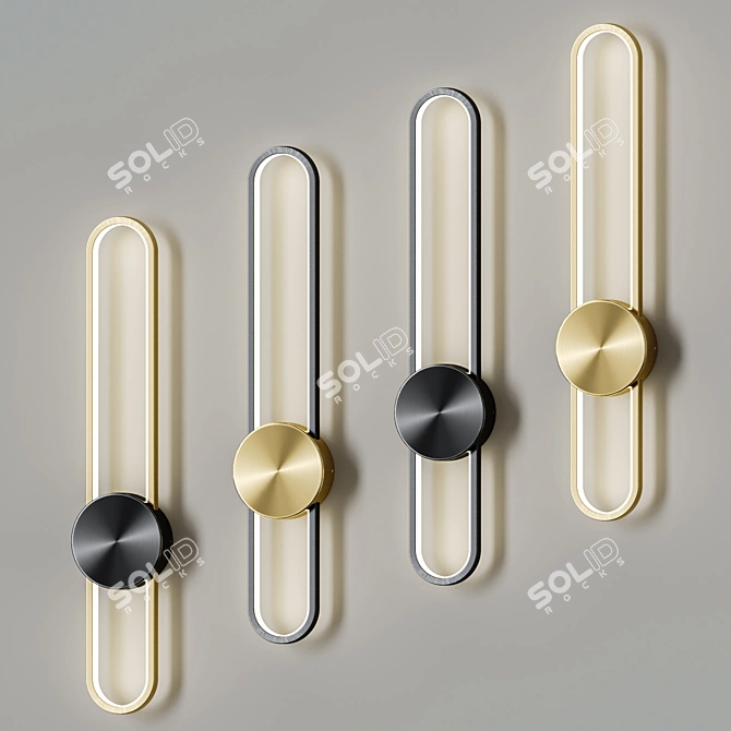 Heidy L Modern Wall Lamp 3D model image 3