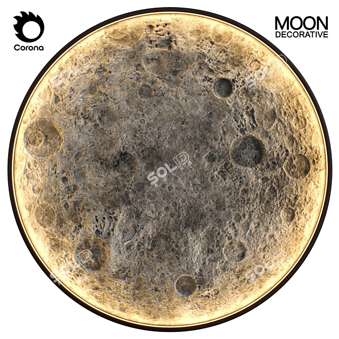 Lunar Decorative Sculpture 2015 3D model image 1