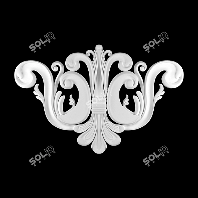 Elegant 3D Ornament Design 3D model image 3