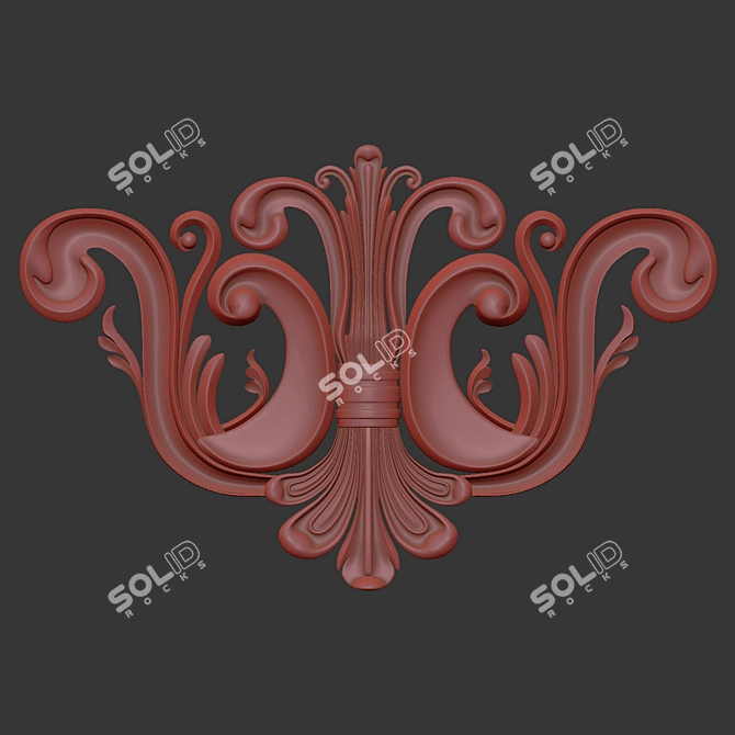 Elegant 3D Ornament Design 3D model image 7