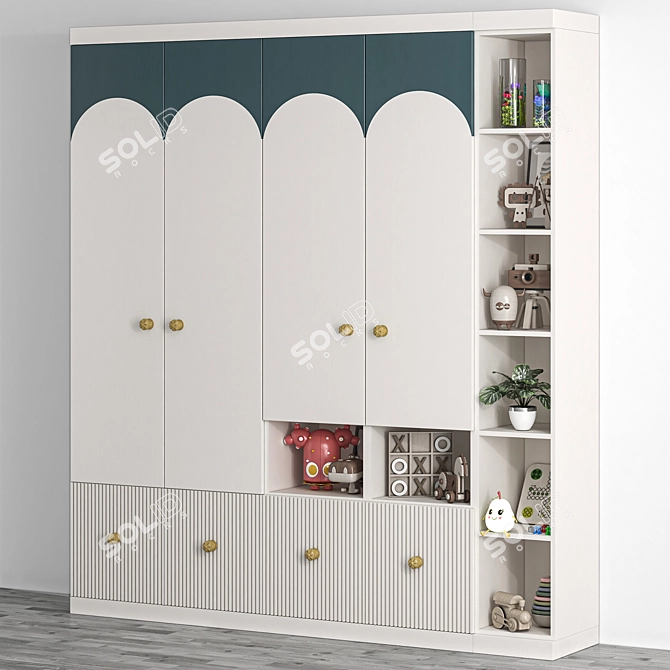 Pear Star Set 3D Furniture 3D model image 1