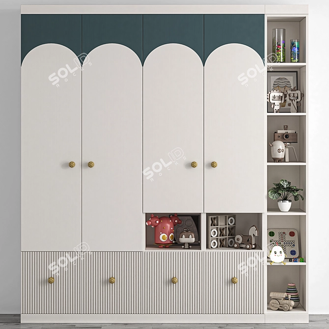 Pear Star Set 3D Furniture 3D model image 3