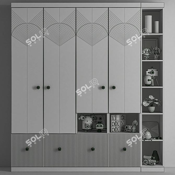 Pear Star Set 3D Furniture 3D model image 5