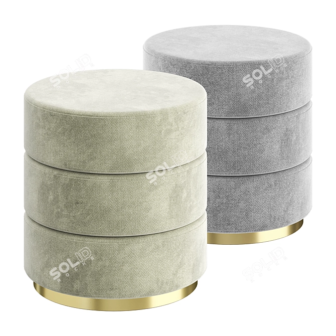 Eddy Multifunctional Pouf 3D model image 1