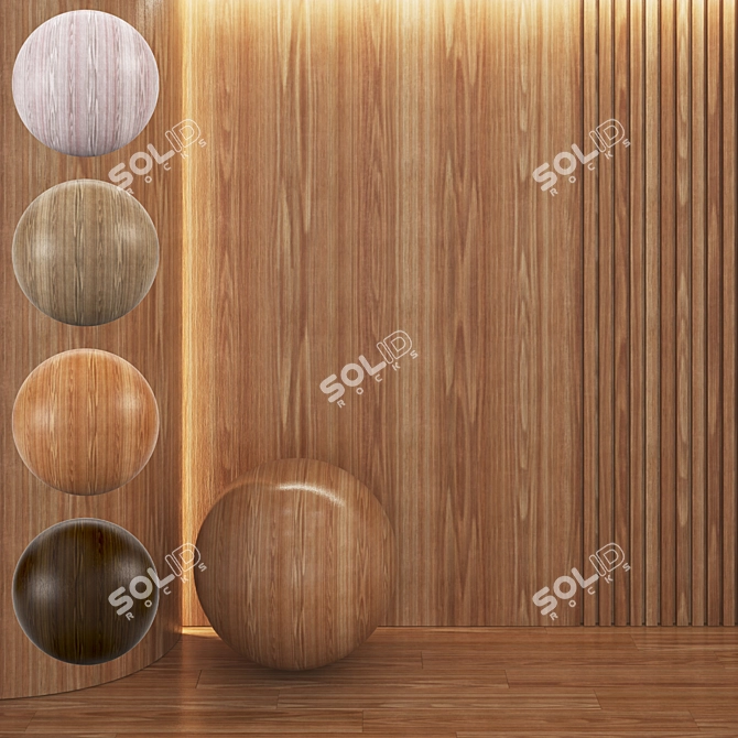 Seamless Wood Texture Collection 4K 3D model image 1