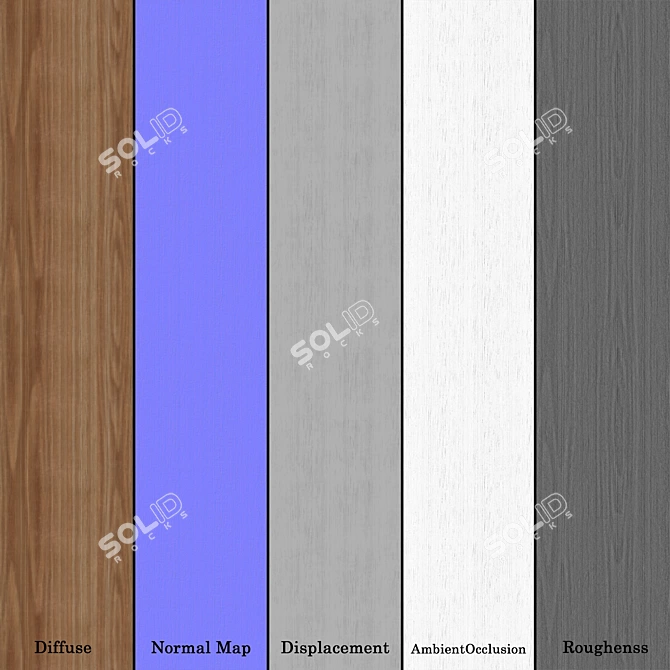 Seamless Wood Texture Collection 4K 3D model image 7