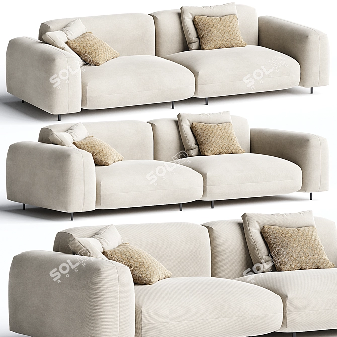 Modern Arflex Macheiro Sofa Design 3D model image 1