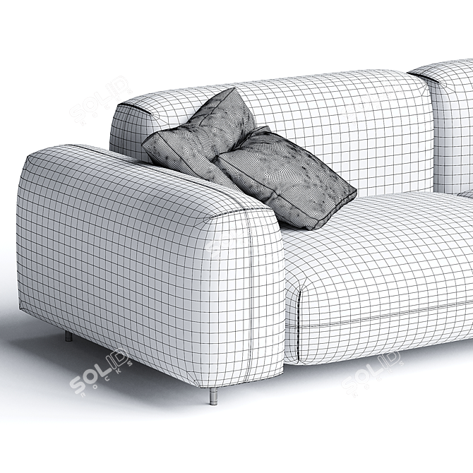 Modern Arflex Macheiro Sofa Design 3D model image 3