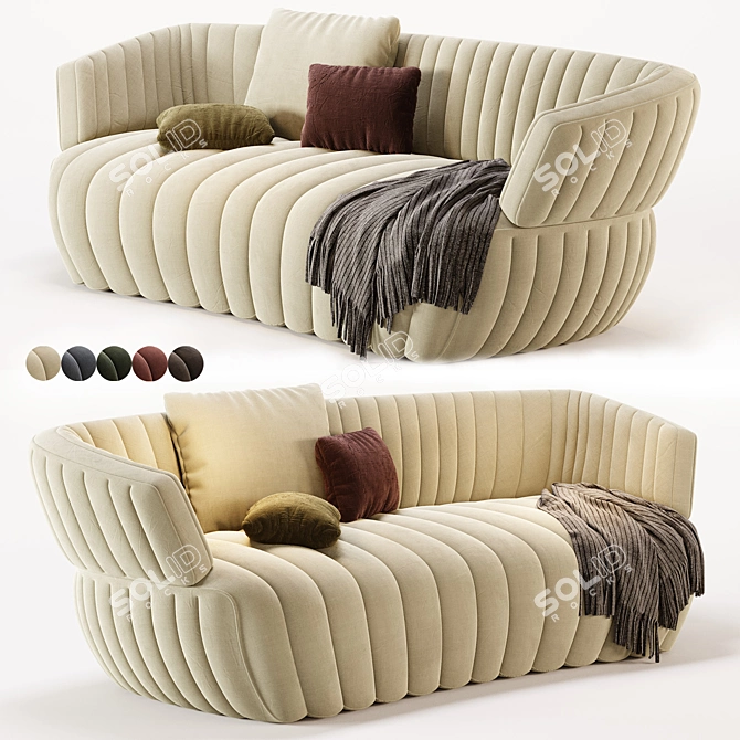Contemporary Modular JOSEPH Sofa 3D model image 1