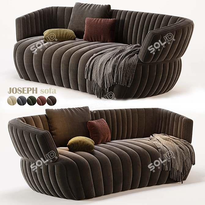 Contemporary Modular JOSEPH Sofa 3D model image 2
