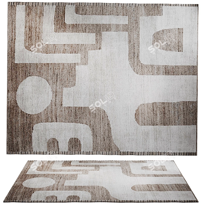 Ethnic Style Rug Set 3D model image 6