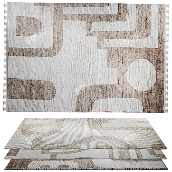 Ethnic Style Rug Set 3D model image 10