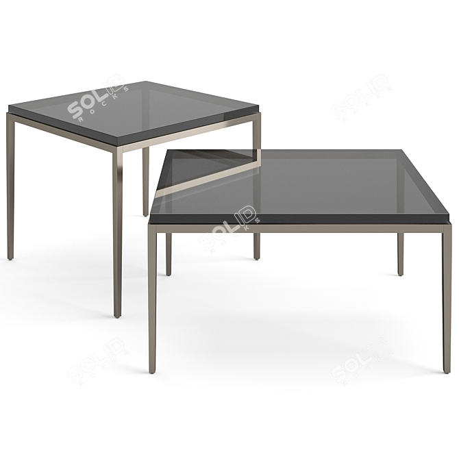 Sleek Misuraemme Kessler Coffee Tables 3D model image 3