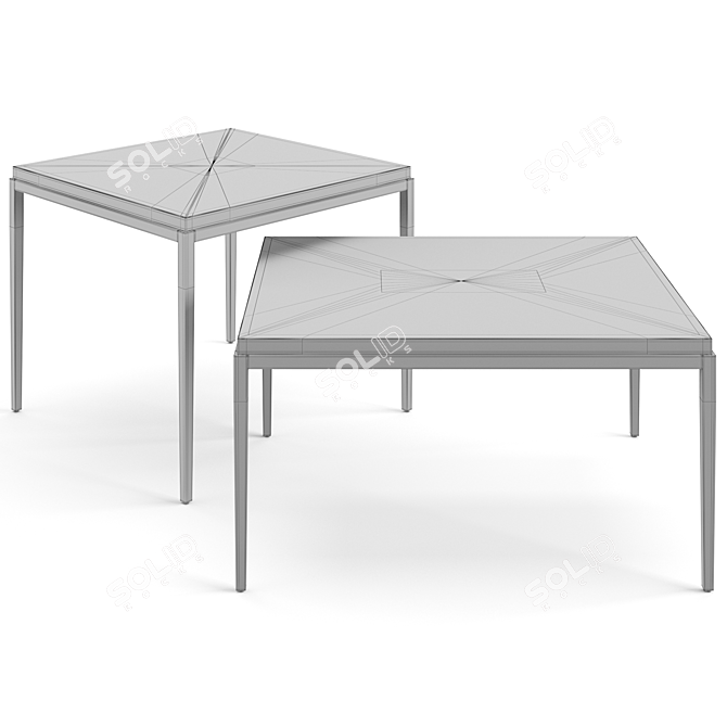 Sleek Misuraemme Kessler Coffee Tables 3D model image 4