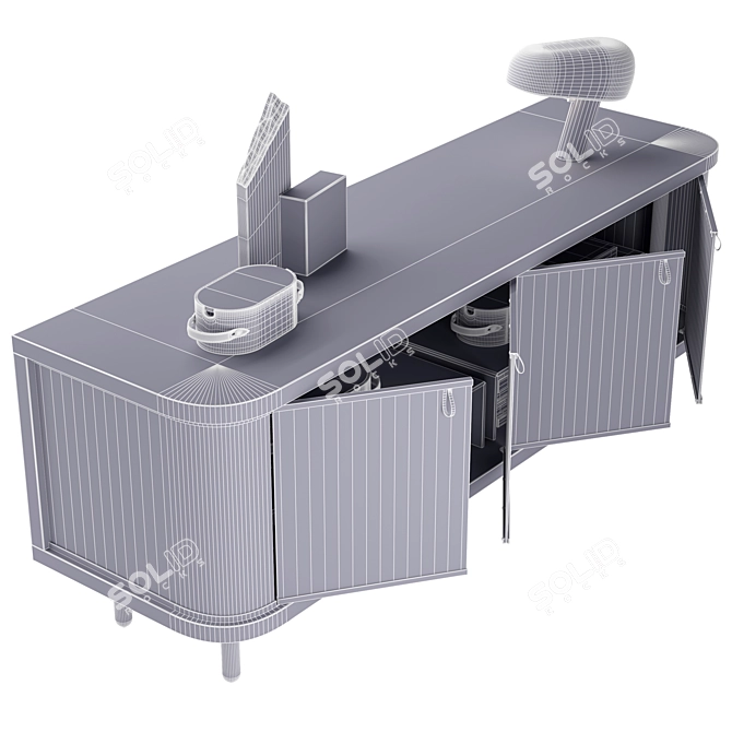 Vittoria Sideboard by Fendi Casa 3D model image 7