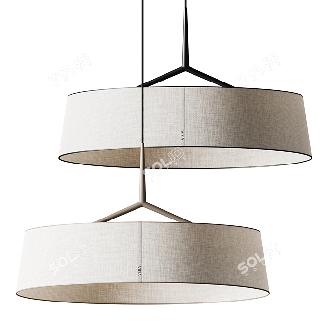 Modern Pendant Lamp Vibia 3235 3D model image 1