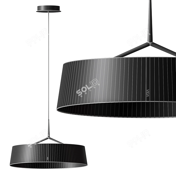 Modern Pendant Lamp Vibia 3235 3D model image 4