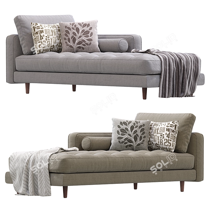 Modern Sven Sofa by Article 3D model image 3