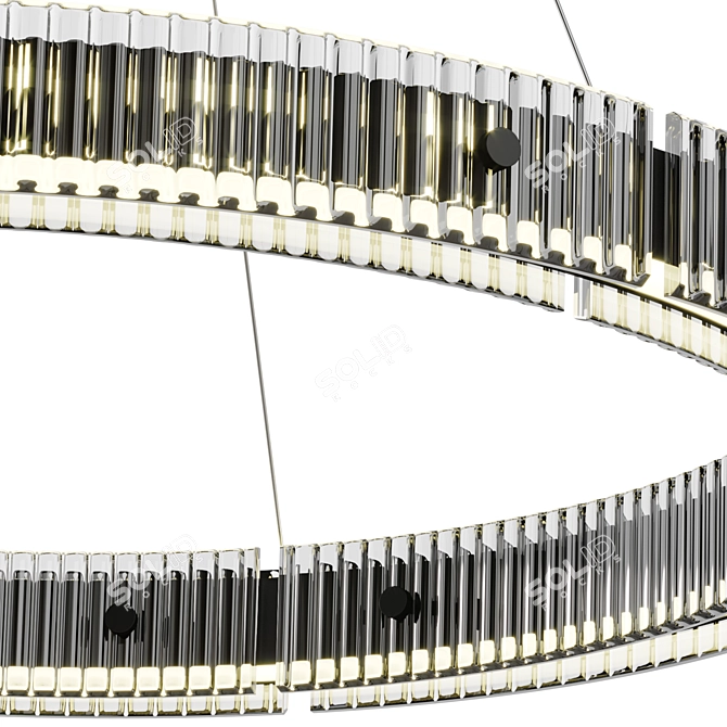 Elegant Meyda Chandelier Light Fixture 3D model image 2