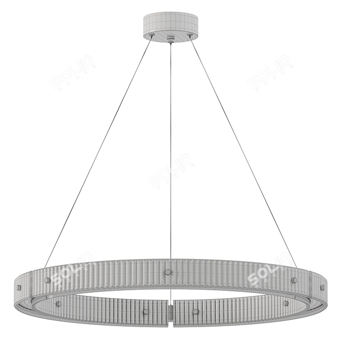 Elegant Meyda Chandelier Light Fixture 3D model image 3