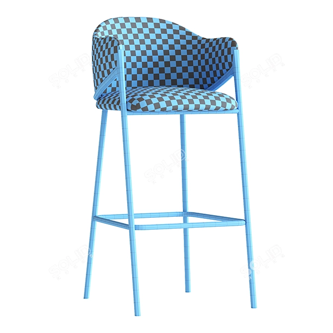 Minimalist Metal Barstool 2016 3D model image 7