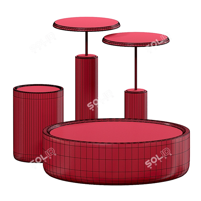 Nymphaeum Glass Coffee Table 3D model image 3