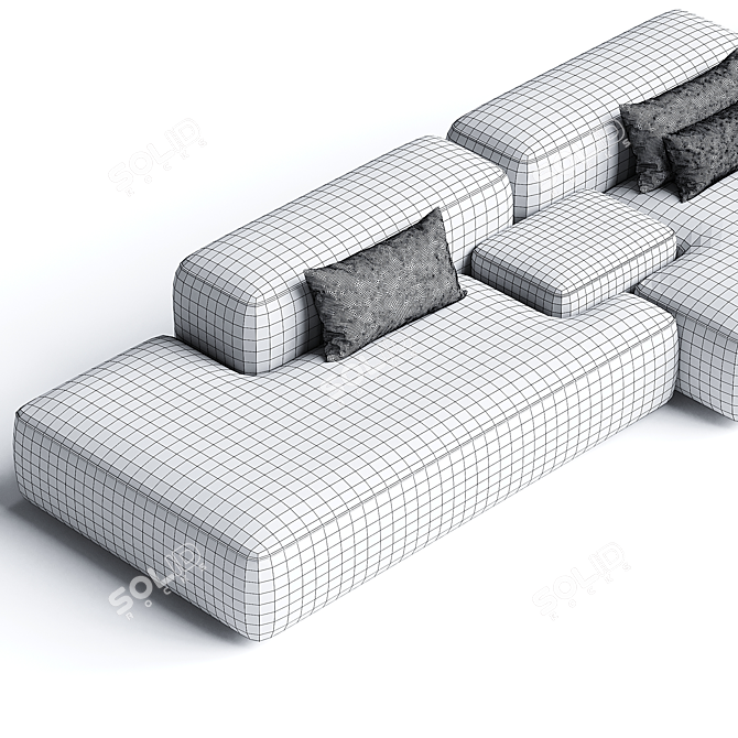 Modular Cloud Sofa Set 3D model image 2