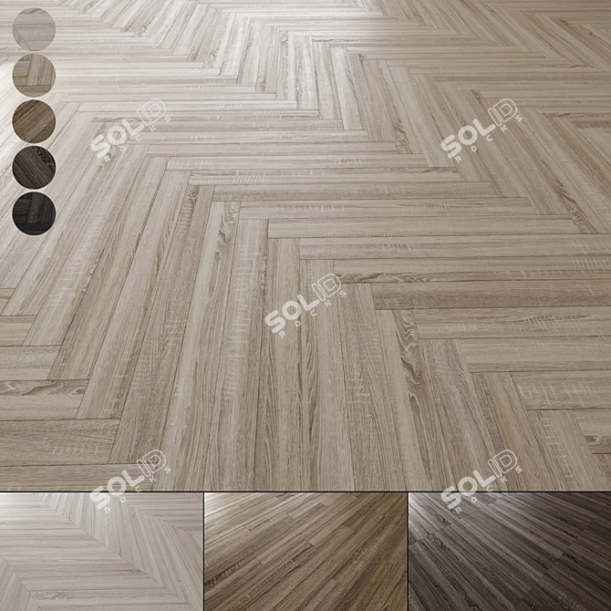 Oak Floor Texture Pack 021 3D model image 1