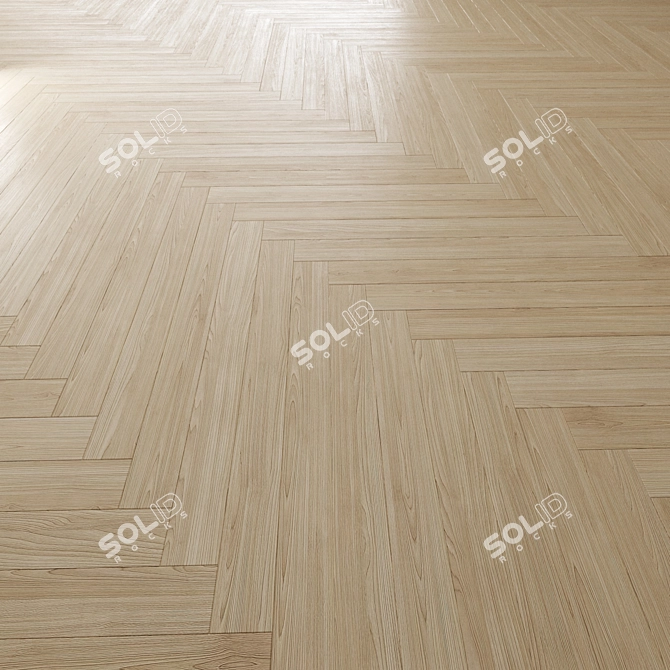 Premium Oak Floor Textures Pack 3D model image 3