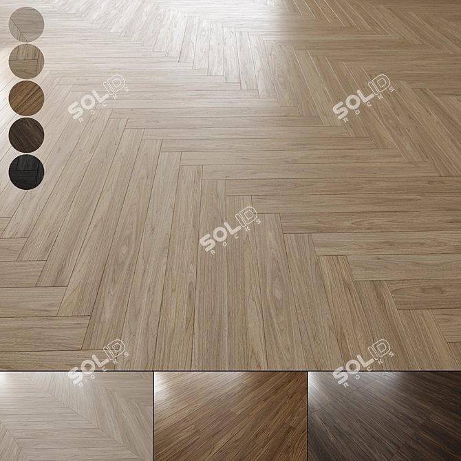 Oak Floor Texture Pack 024 3D model image 1